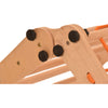 Escalade enfant Rinagym - Échelle intérieure avec filet d’escalade - Cadre en bois pliable, favorise l’équilibre - Peinture et vernis à base d’eau, Serrure de sécurité - Capacité de charge de 50 kg (7g7s)