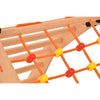Rinagym indoor Klettergerüst – Indoor Leiter mit Kletternetz - Zusammenklappbarer Holzrahmen für Kinder - 50 kg Tragkraft (7g7s)