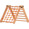 Rinagym indoor Klettergerüst – Indoor Leiter mit Kletternetz - Zusammenklappbarer Holzrahmen für Kinder - 50 kg Tragkraft (7p7s)