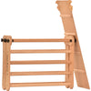 Rinagym Fitnessraum für kleine Kinder -Indoor Leiter mit Rutsche - Zusammenklappbarer Holzrahmen für Kinder - 50kg Tragkraft (5p5p+slide)