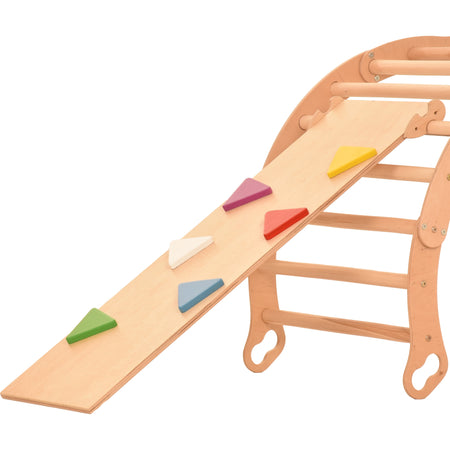 RINAGYM planche coulissante/échelle à poules Accessoire pour le triangle d'escalade Rampe 115 * 33 cm