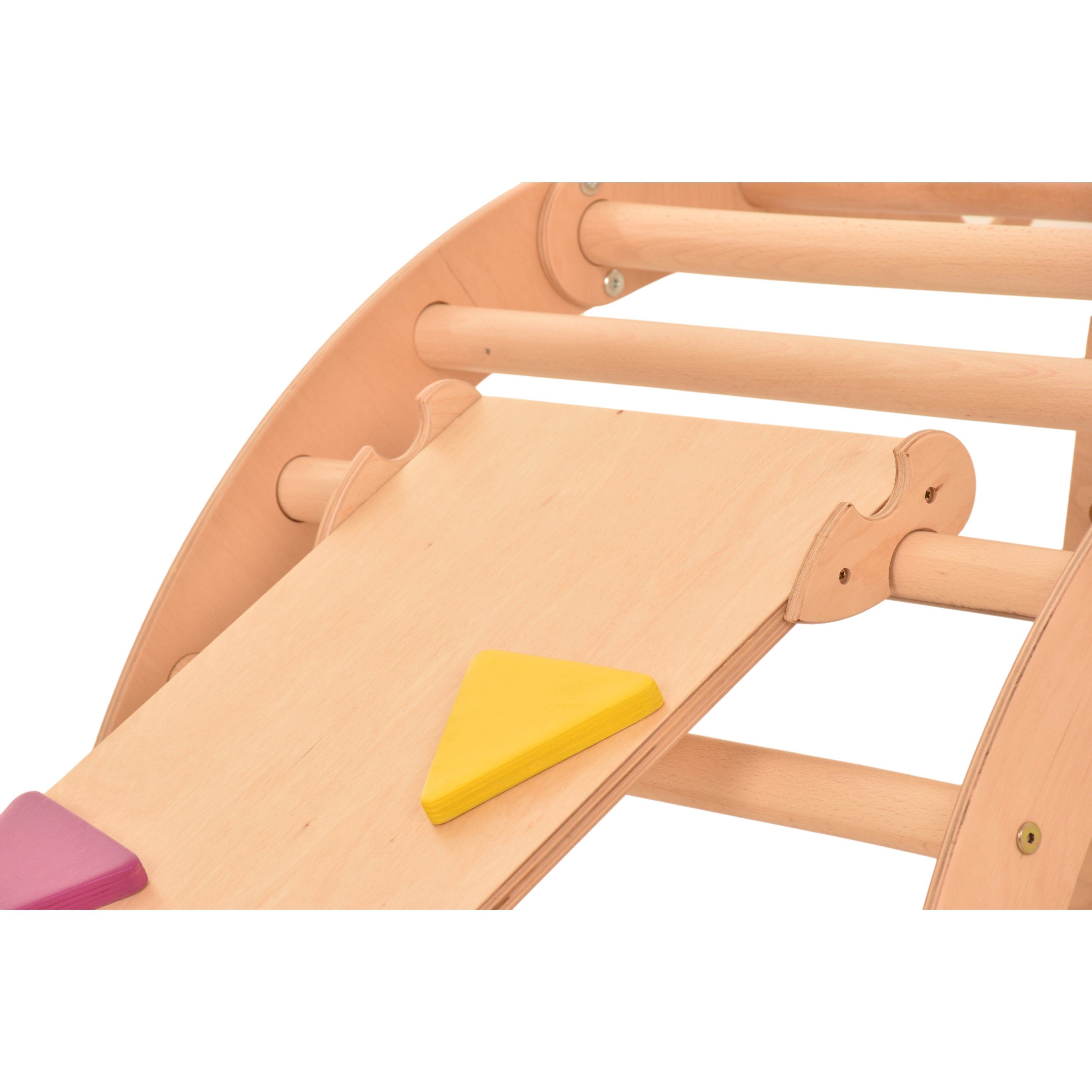 RINAGYM planche coulissante/échelle à poules Accessoire pour le triangle d'escalade Rampe 115 * 33 cm
