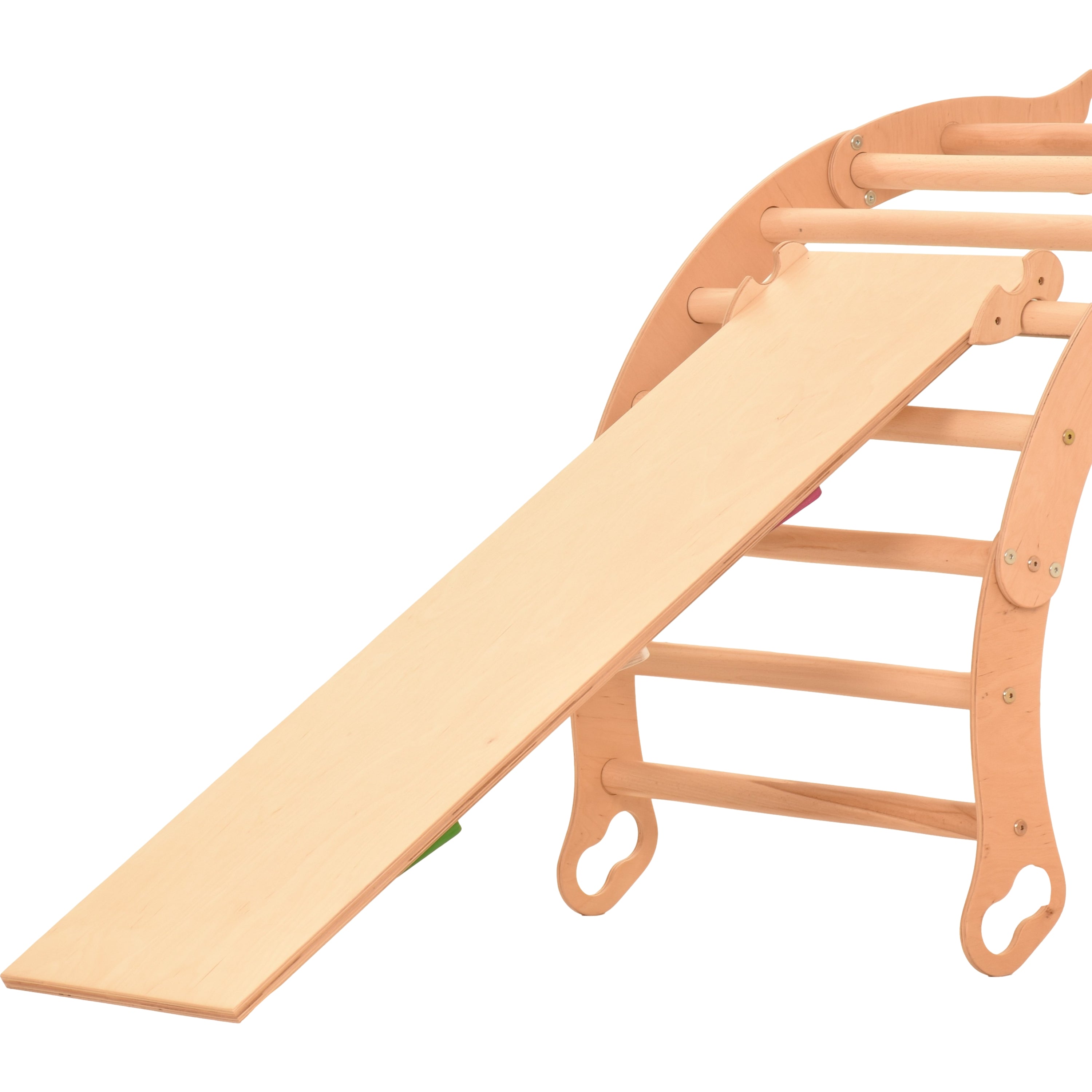 RINAGYM planche coulissante/échelle à poules Accessoire pour le triangle d'escalade Rampe 115 * 33 cm