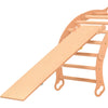 RINAGYM planche coulissante/accessoires échelle à poules pour grimper rampe triangle 115*33 cm (demi-lunes)
