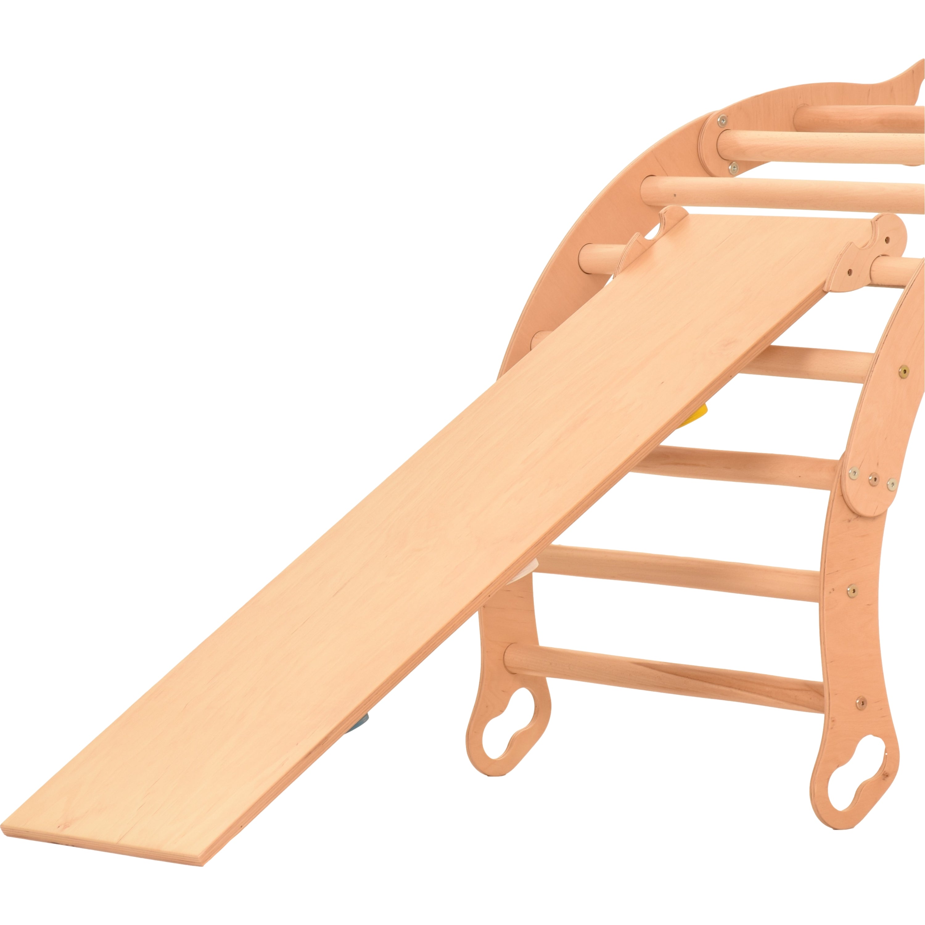 RINAGYM pedana scorrevole/scala per galline accessori per arrampicata rampa triangolare 115*33 cm (mezze lune)