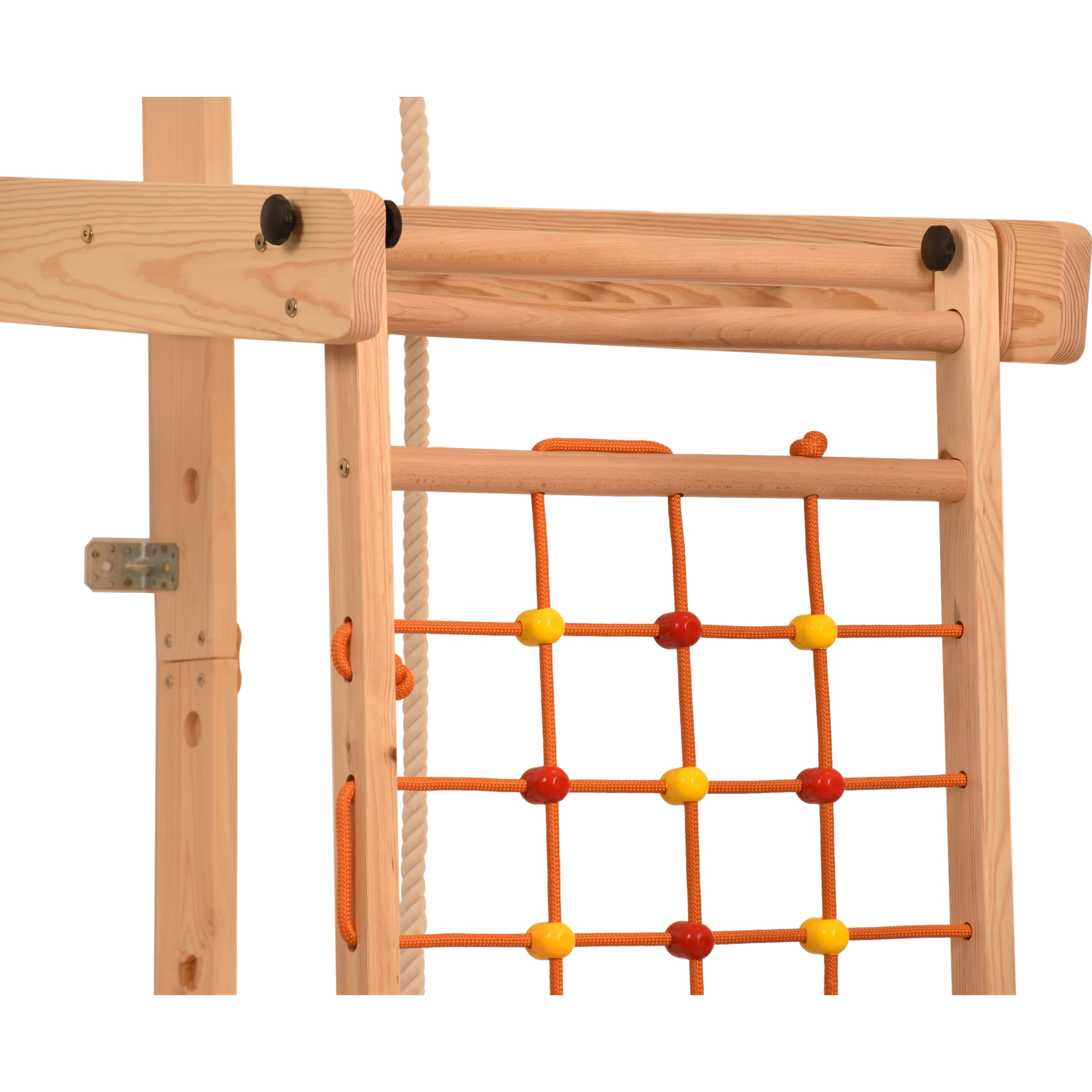 Rinagym climbing wall for children and adults - wall bars for children's rooms - indoor wooden playground - climbing frame - climbing rope - up to 100 kg
