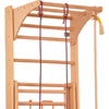 Rinagym Kletterwand Kinder & Erwachsene - Sprossenwand Kinderzimmer - indoor Holzspielplatz - Klettergerüst - Kletterseil - bis 100 kg (Transformer)